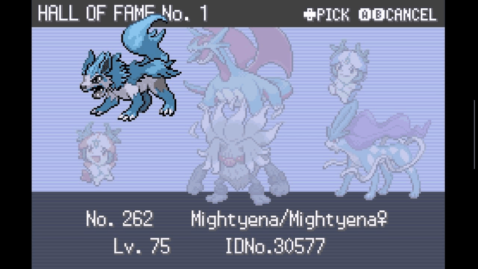 Pokémon Odyssey Hall of Fame